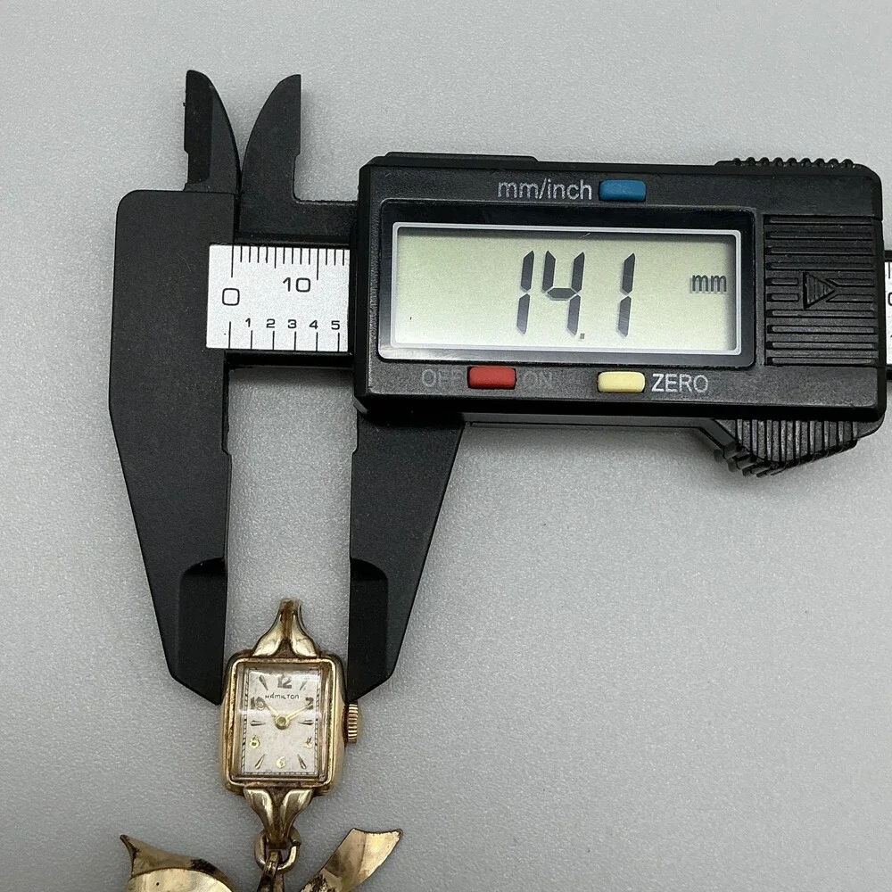 Vintage Hamilton Bow Brooch Nurse Watch Women 14mm 10K Gold Filled Manual
